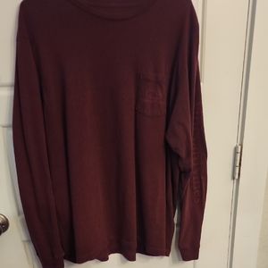 Vineyard Vines Red Long Sleeve Tee Relaxed Fit
